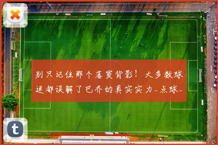 别只记住那个落寞背影！大多数球迷都误解了巴乔的真实实力_点球_进球_意大利